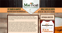 Desktop Screenshot of maifest.com.br