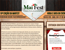 Tablet Screenshot of maifest.com.br